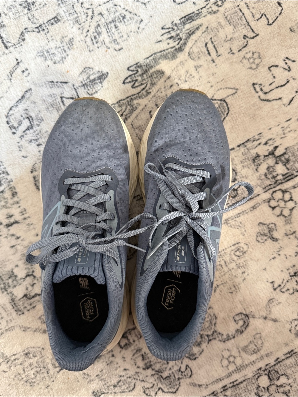 New Balance Women's Athletic Shoes in blue and Cream